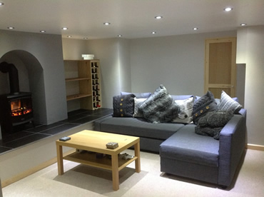 Amazing basement conversion that has been decorated by the customer to a high standard.